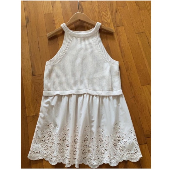 A Pea in the Pod Tops - Pregnancy sweater A Pea In The Pod Eyelet Mixed Media Sweater Top